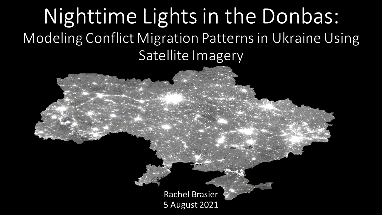 Nighttime Lights in the Donbas Title Slide